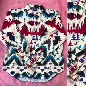 🔴 Woolrich Native America print shirt